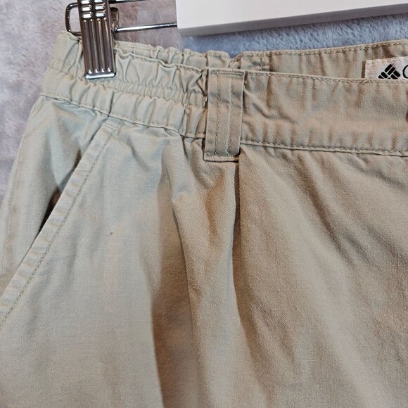 Columbia Womens L Beige Convertible Cargo Pants Zip-Off Legs shorts Cotton - Picture 8 of 14